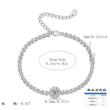 潘家多拉新款母亲节系列花卉手链925银莫桑纽扣手链DIY