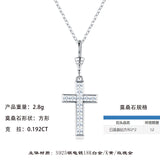 新款S925纯银十字架项链吊坠小众精致轻奢锁骨链女