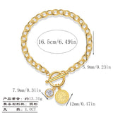 轻奢小众精致手链流苏金色纯银D色莫桑石菜花链条