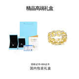 新款嘻哈个性食指轻奢高级指环街头古巴满镶潮流戒指男女