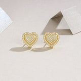 外女朋友生日礼物心形925纯银首饰原创设计公主JK风耳饰女