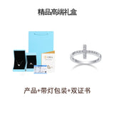 指环十字闭口EtsyS925银莫桑石女戒