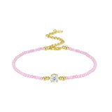 少女新款时尚多彩不褪色精致感百搭轻奢小众个性串珠手链女