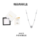 s925银莫桑石自然遐想吊坠项链时尚轻奢项链吊坠