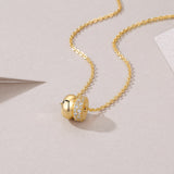 新款18K金女士首饰品时尚轻奢订婚礼物小香风吊坠项链女