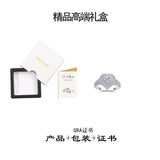 热销嘻哈夸张纯银指环莫桑石豪镶全莫桑镀白金时尚女戒