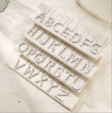 莫桑石S925银嘻哈风吊坠简约时尚锁骨链女26个字母吊坠