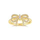 热销轻奢蝴蝶结戒指女夏季小众设计潮冷淡风时尚个性