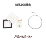 新款S925纯银镶嵌圆形拼接手链精美简约百搭女款手链