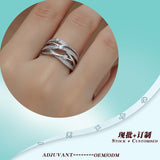 热销流苏S925银电镀18k白金莫桑钻