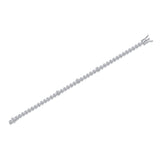 热销S925纯银手链网球莫桑石嘻哈男女通用火彩闪耀网球手链