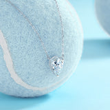 女士项链s925银八角马眼莫桑石吊坠时尚轻奢吊坠