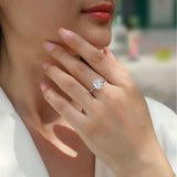 公主方大 S925银莫桑石镀铂金大克拉男