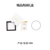 锁骨链925银嘻哈弹簧项饰潮流镶嵌莫桑古巴项链