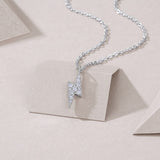 纯银闪电项链女轻奢小众设计感时尚冷淡风个性锁骨链女