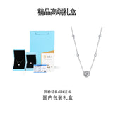 s925银莫桑石自然遐想吊坠项链时尚轻奢项链吊坠