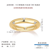 小香风首饰925纯银电镀18K黄金D色莫桑石首饰