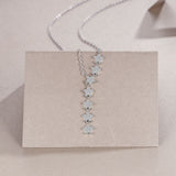 新款S925银七星项链轻奢小众百搭锁骨链生日礼物送女友