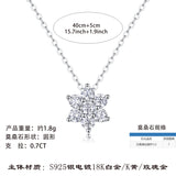 雪花飘逸项链甜美简约百搭小巧设计感冷淡风女锁骨链