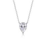 女士项链s925银八角马眼莫桑石吊坠时尚轻奢吊坠