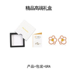 S925纯银太阳不规则花朵耳钉时尚轻奢小众设计简约气质耳饰品