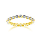 新款S925银莫桑石浑身闭口满圈