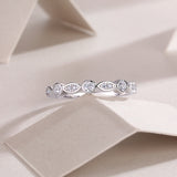 新款S925银戒指莫桑石闭口戒指指环指圈