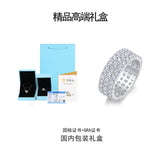 新款银饰品S925银戒指莫桑石女戒