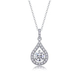 百搭简约休闲时尚s925纯银莫桑石yis风马眼吊坠项链女