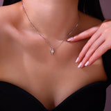 纯银闪电项链女轻奢小众设计感时尚冷淡风个性锁骨链女