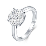 新款纯银轻奢S925纯银戒指时尚设计感方形不规则指环女