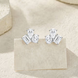 新款时尚满镶小众冷淡风潮酷超闪几何轻奢质感个性耳钉