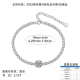 正品纯银镶莫桑首饰设计送女友方糖时尚手链女士