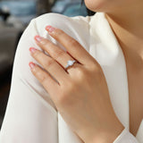 新款S925银契约信条戒指莫桑石戒指