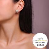 外女朋友生日礼物心形925纯银首饰原创设计公主JK风耳饰女