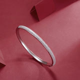 东南亚女气质手镯番s925银精品手镯莫桑石新款