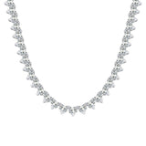 巴洛克925纯银网球项链单排时尚轻奢高级嘻哈款项链女