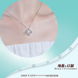 金牌s925银莫桑石镀18k白金吊坠项链工