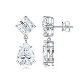 新款S925纯银莫桑石耳坠轻奢小众设计高级清冷感浪漫耳环女款