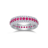 热销S925纯银祖母绿莫桑石戒指轻奢时尚设计感闭彩宝男女戒指