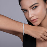 热销多尺寸时尚手链S925银轻奢款情人节礼物订婚定制网球手链