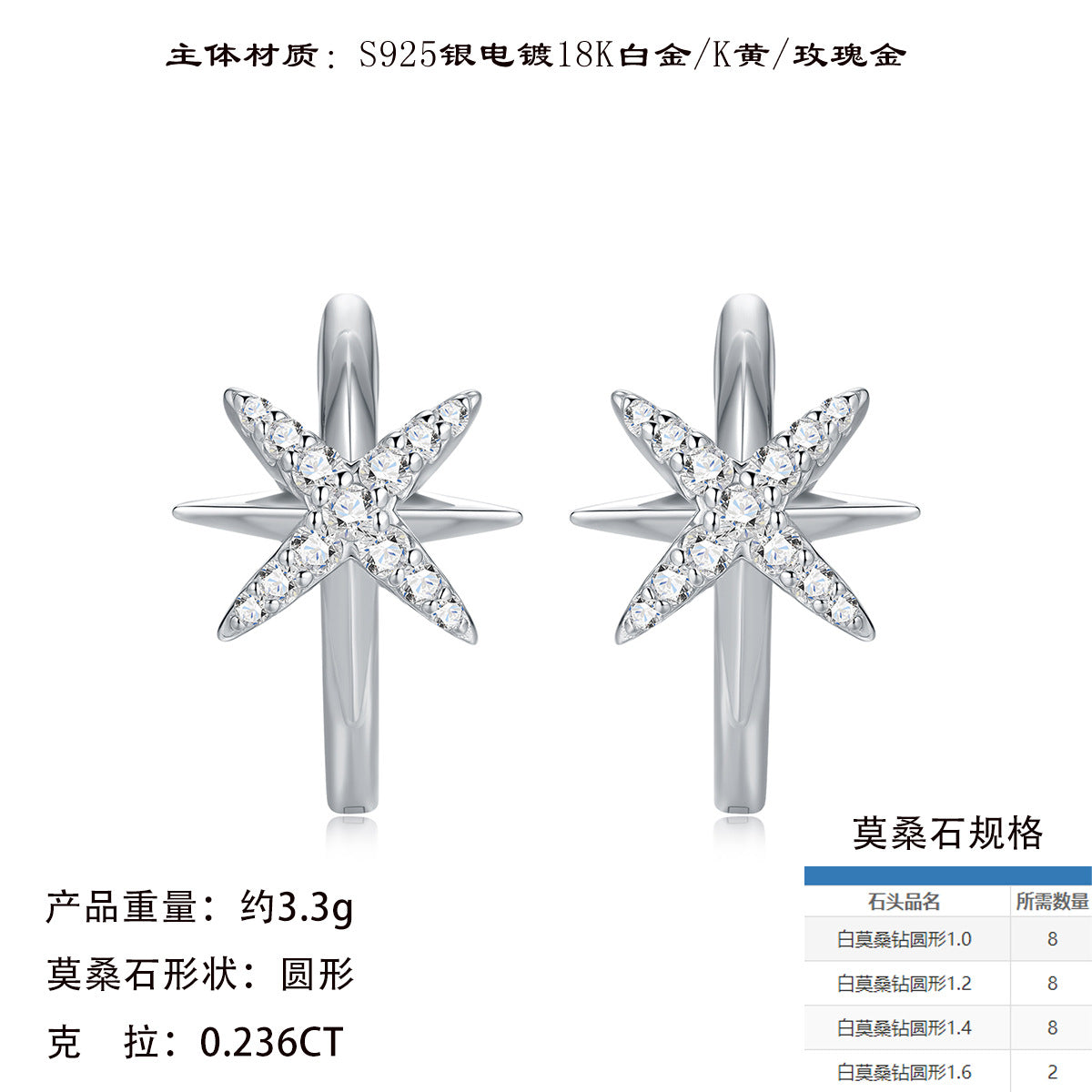 新款S925纯银耳钉时尚轻奢风小众设计耳饰品耳环女