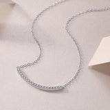 s925银莫桑石欢喜时尚吊坠项链，