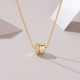 新款18K金女士首饰品时尚轻奢订婚礼物小香风吊坠项链女