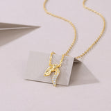 莫桑石吊坠项链甜美简约百搭小巧设计感冷淡风女锁骨链