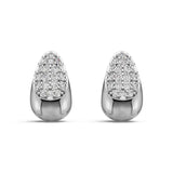 纯银精工镀18k金耳钉赫本风气质优雅个性设计水滴月形耳环女