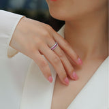 热销S925纯银祖母绿莫桑石戒指轻奢时尚设计感闭彩宝男女戒指