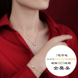 时尚百搭S925银莫桑石手链 简约经典流苏手饰圆包泡泡手链女款