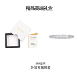 欧美亚马逊跨境爆款镀18k莫桑石单排链s925纯银男士女士网球手链