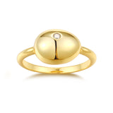 热销S925银镀金色指新款莫桑石时戒指女婚戒